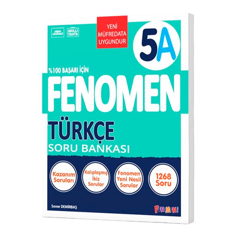 Fenomen Yayınları Ortaokul 5. Sınıf Türkçe (A) Soru Bankası Test Kitabı