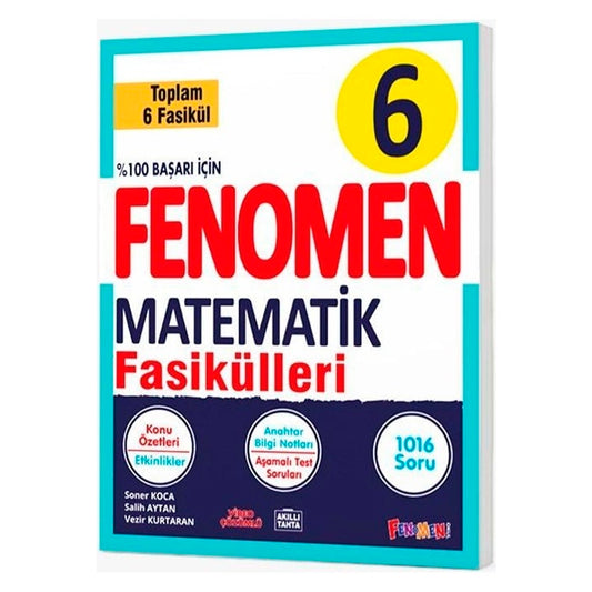 Fenomen Okul Yayınları 6. Sınıf  6 Kitap Matematik Fasikül Seti
