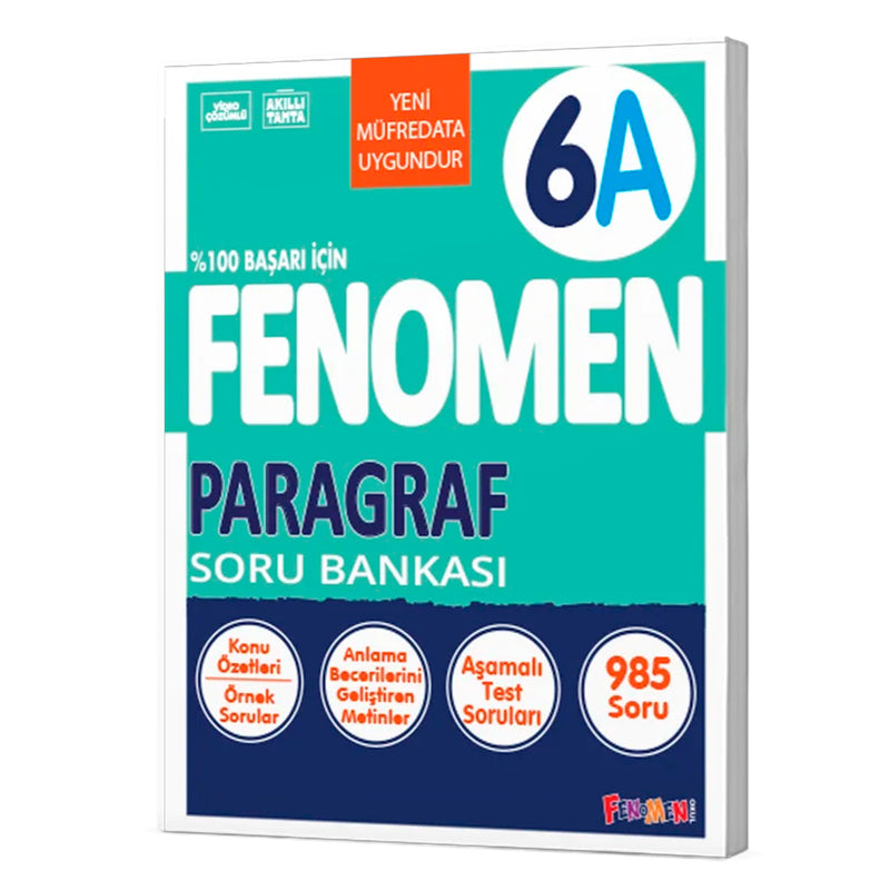 Fenomen Yayınları 6. Sınıf Paragraf A Soru Bankası