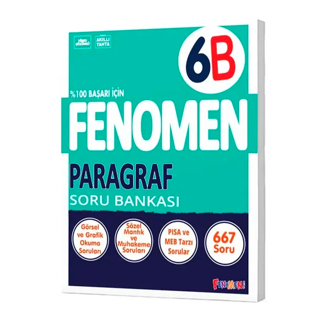Fenomen Yayınları Ortaokul 6. Sınıf Paragraf B Soru Bankası Test Kitabı