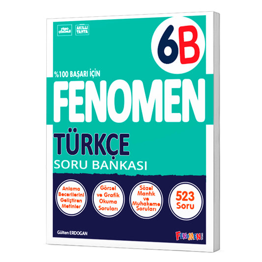 Fenomen Okul Yayınları 6. Sınıf Türkçe B Soru Bankası