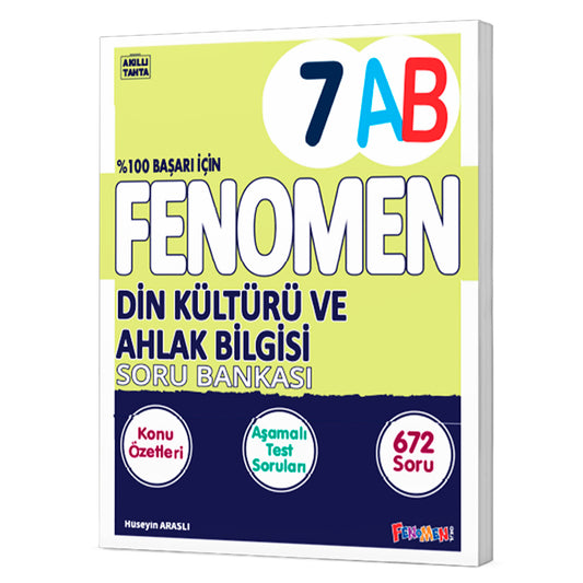 Fenomen Okul Yayınları 7. Sınıf Din Kültürü ve Ahlak Bilgisi (A-B) Konu Özetli Soru Bankası
