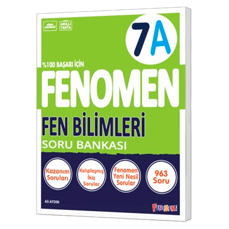Fenomen Yayınları 7. Sınıf Fen Bilimleri A Soru Bankası
