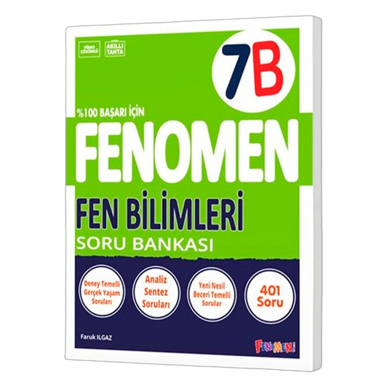 Fenomen Yayınları 7. Sınıf Fen Bilimleri B Soru Bankası