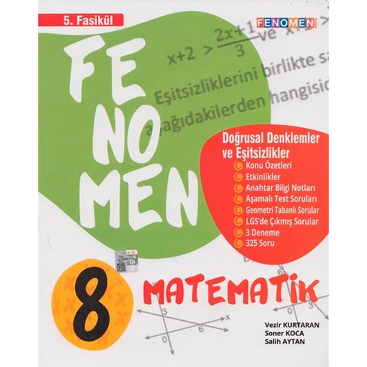 Fenomen Yayınları 8.Sınıf Matematik 5.Fasikul Doğrusal ve Eşitsizlikler Fasikülü