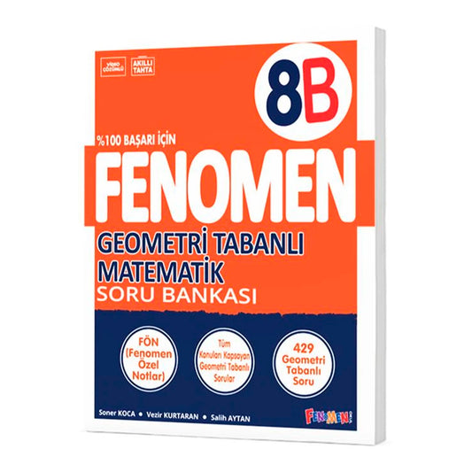 Fenomen Yayınları 8. Sınıf Geometri Tabanlı B Soru Bankası