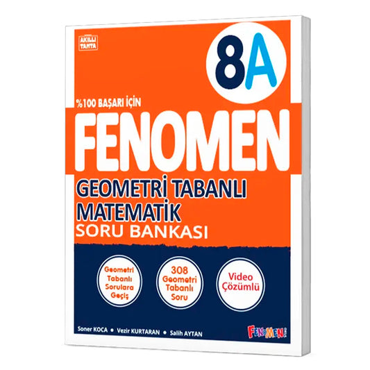 Fenomen Yayınları 8. Sınıf Geometri Tabanlı Matematik A Soru Bankası