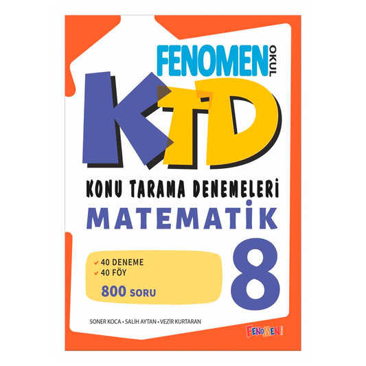 Fenomen Okul Yayınları 8. Sınıf Matematik Konu Tarama Denemeleri
