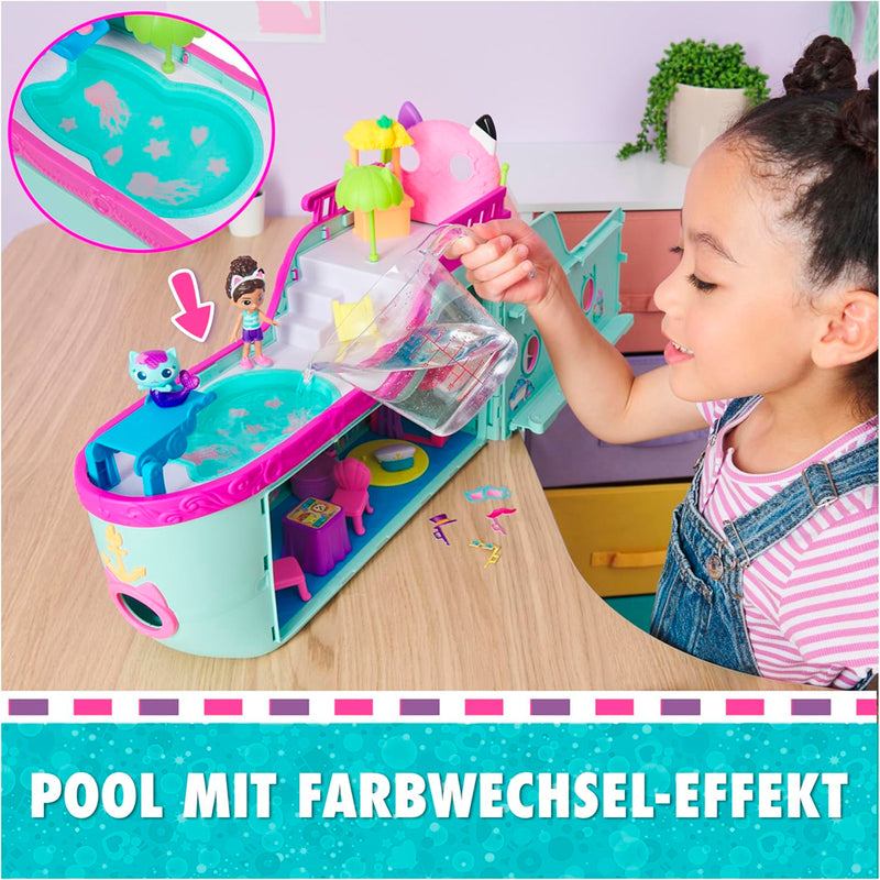 Figür Oyun Set Gabby S Dollhouse Kedi Arkadaş Gemi