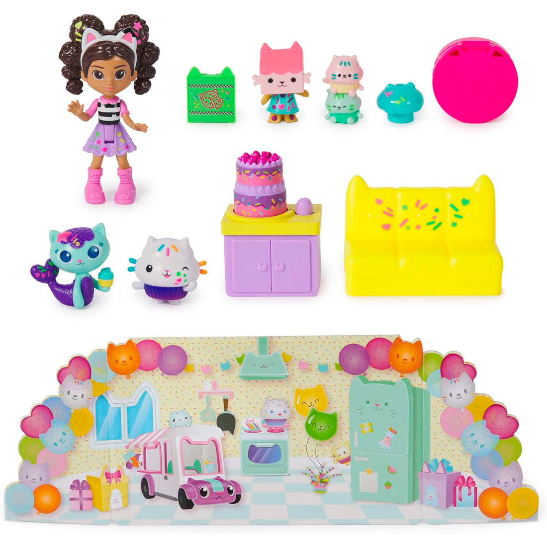 Figür Set Gabby S Dollhouse Cakey-In Doğum Günü
