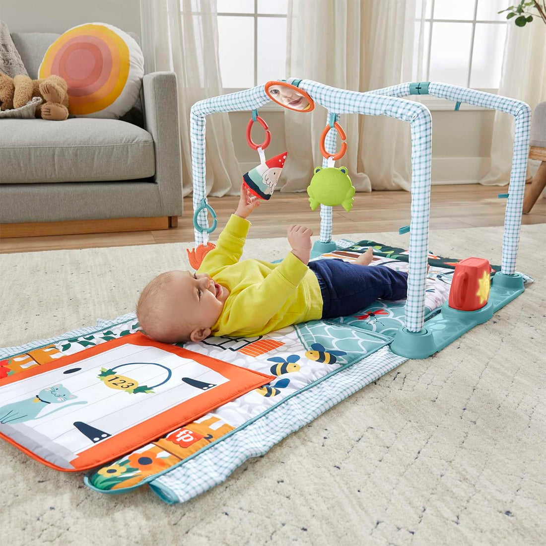 Fisher-Price 3ü 1 Arada Sevimli Kulübe Jimnastik Merkezi HJK45