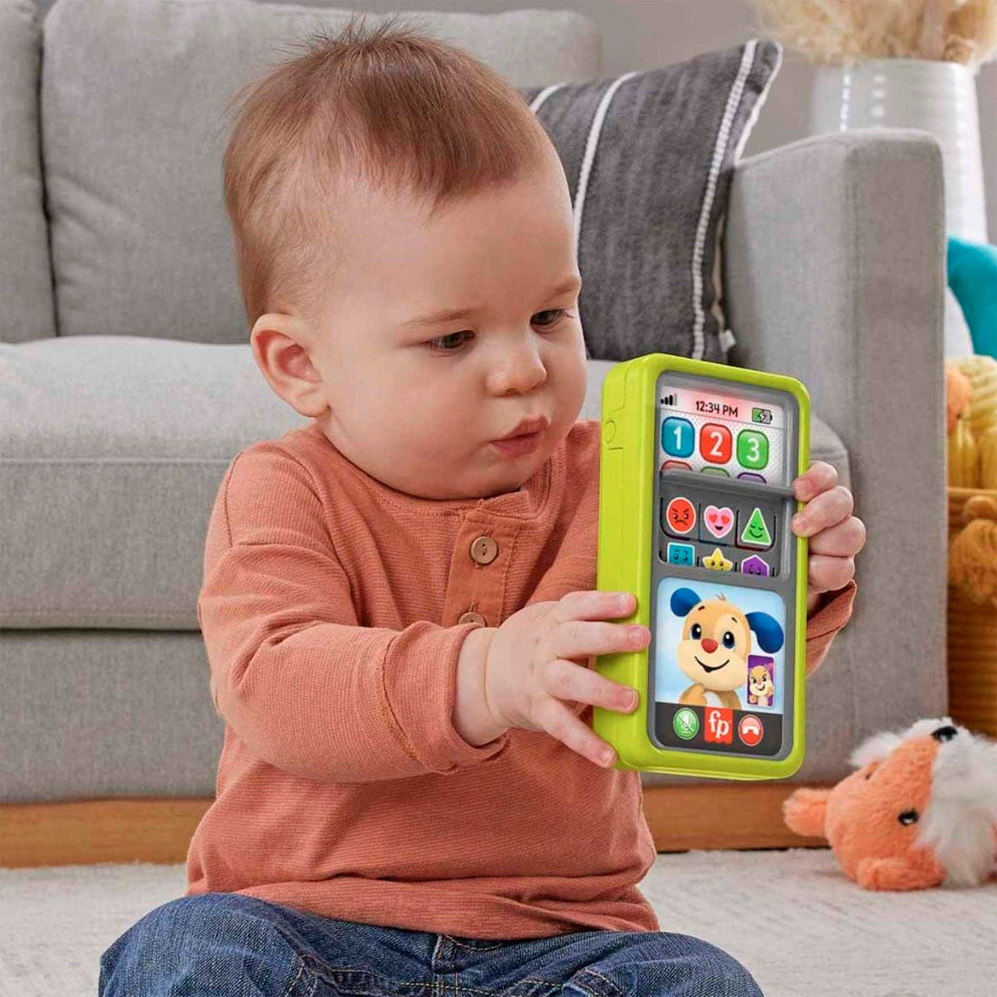 Fisher Price Eğlen Öğren Eğit Kaydır Telefon