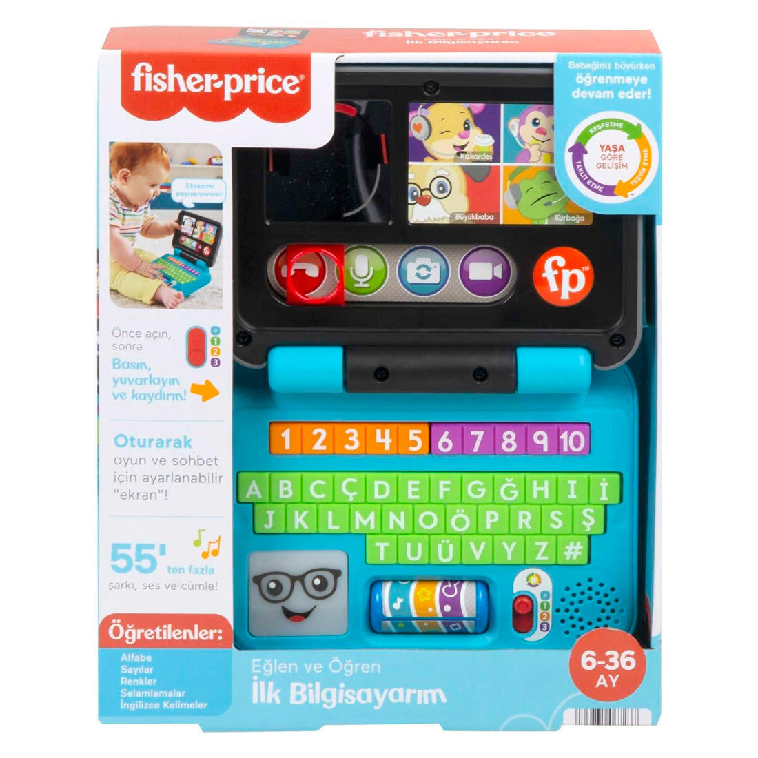 Fisher-Price Eğlen Ve Öğren İlk Bilgisayarım HHH08