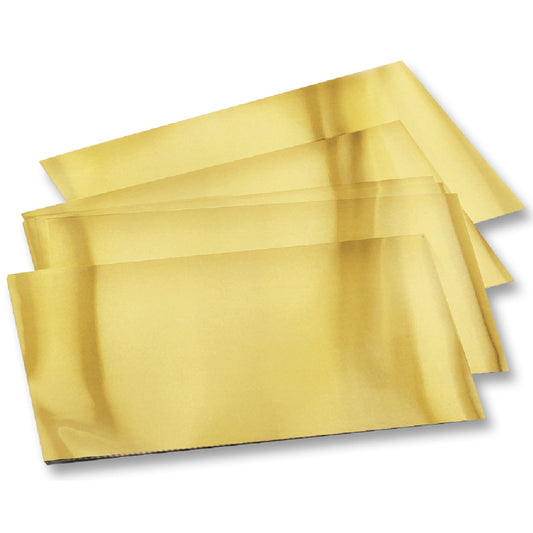 Folia Alu Folyo 18.5x29.5 Altın 70micron 30tabaka - Sanatsal El İşi, Hobi ve Dekorasyon