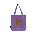 Friends Çerçeve Gabardin Lila Bez Çanta 389279