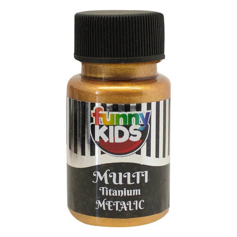 Funny Kids Bronz 050 Cc Titanyum Metalik Boya - Sanatsal Hobi ve Efekt Boyası