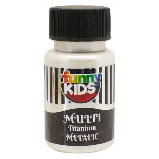 Funny Kids İnci Titanyum Metalik Boya - Sanatsal, Hobi ve Efekt Boyası