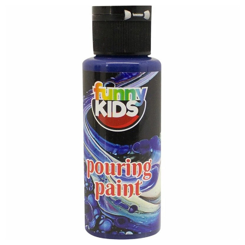 Funny Kids Lacivert 70 Cc Pouring Akrilik Boya - Akışkan Sanat ve Dökme Tekniği Hobi Boyası