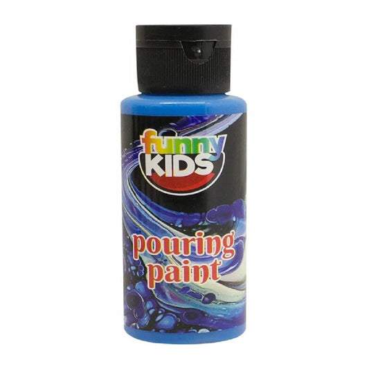 Funny Kids Mavi 70 Cc Pouring Akrilik Boya - Sanat, Hobi ve Akışkan Resim Boyası