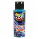 Funny Kids Turkuaz 70 Cc Pouring Akrilik Boya - Sanat, Hobi ve Dökme Tekniği için Akışkan Boya