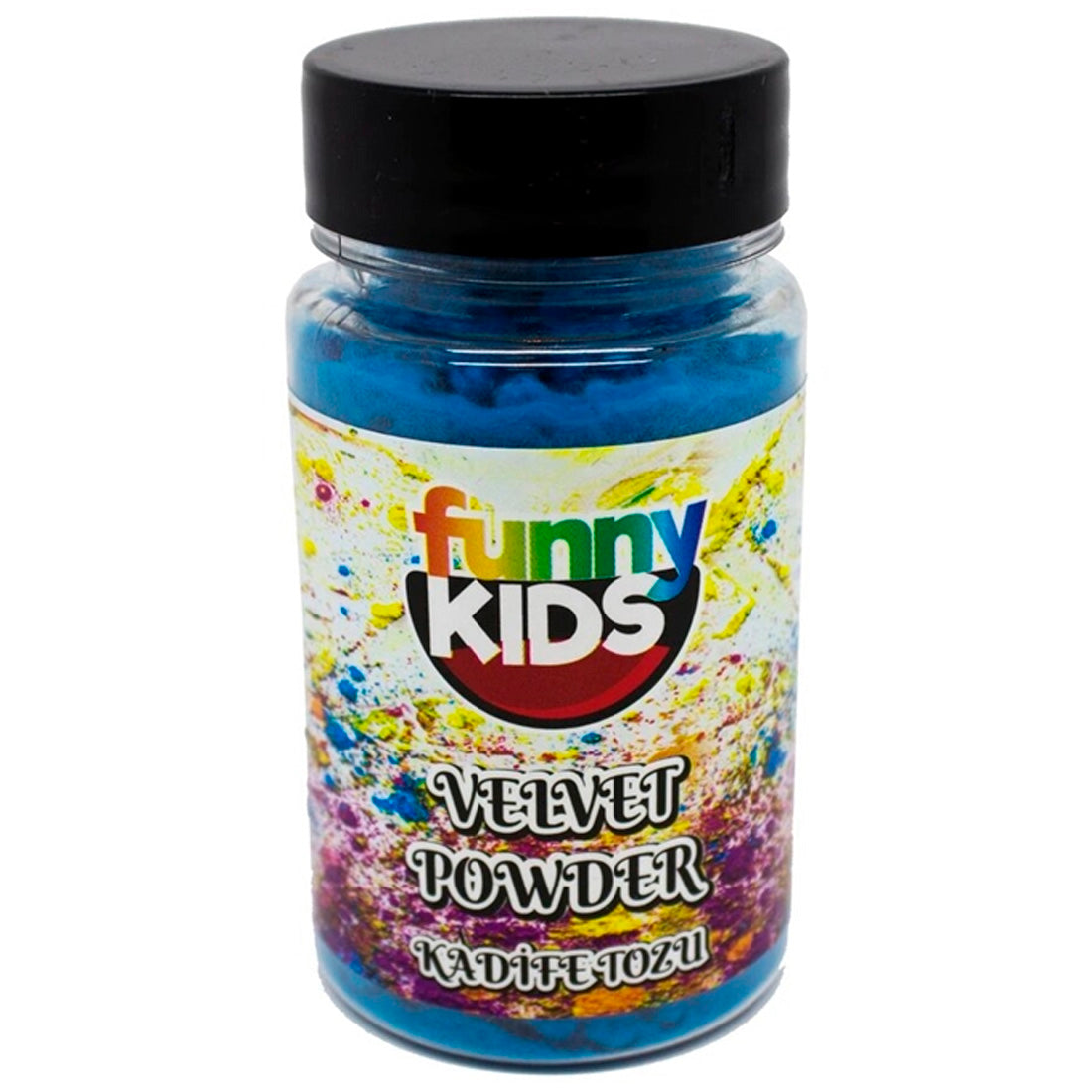Funny Kids Turkuaz 90 Cc Kadife Tozu - Hobi, Dekorasyon ve El Sanatları İçin Kadife Efekti Tozu