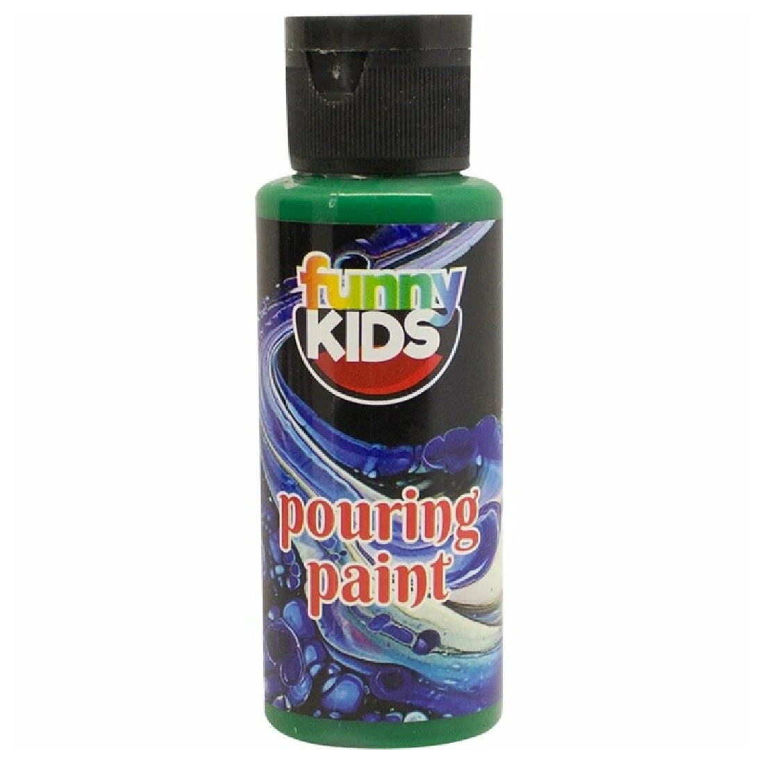Funny Kids Yeşil 70 Cc Pouring Akrilik Boya - Sanat ve Hobi Malzemesi