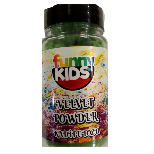 Funny Kids Yeşil 90 Cc Kadife Tozu - Hobi Malzemesi, Dekorasyon ve El Sanatları