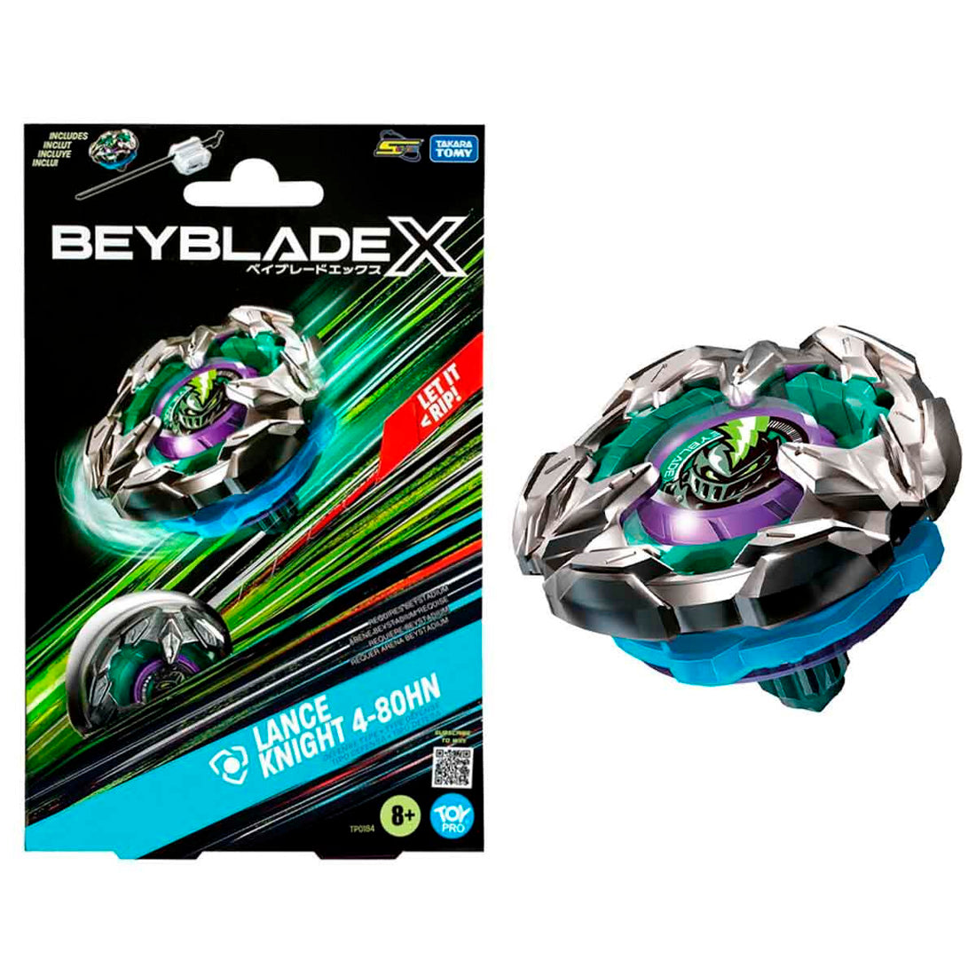 Giochi Beyblade 1Li Set Lance Knight 4-80Hn-Tp0184 Gio-Bey04000