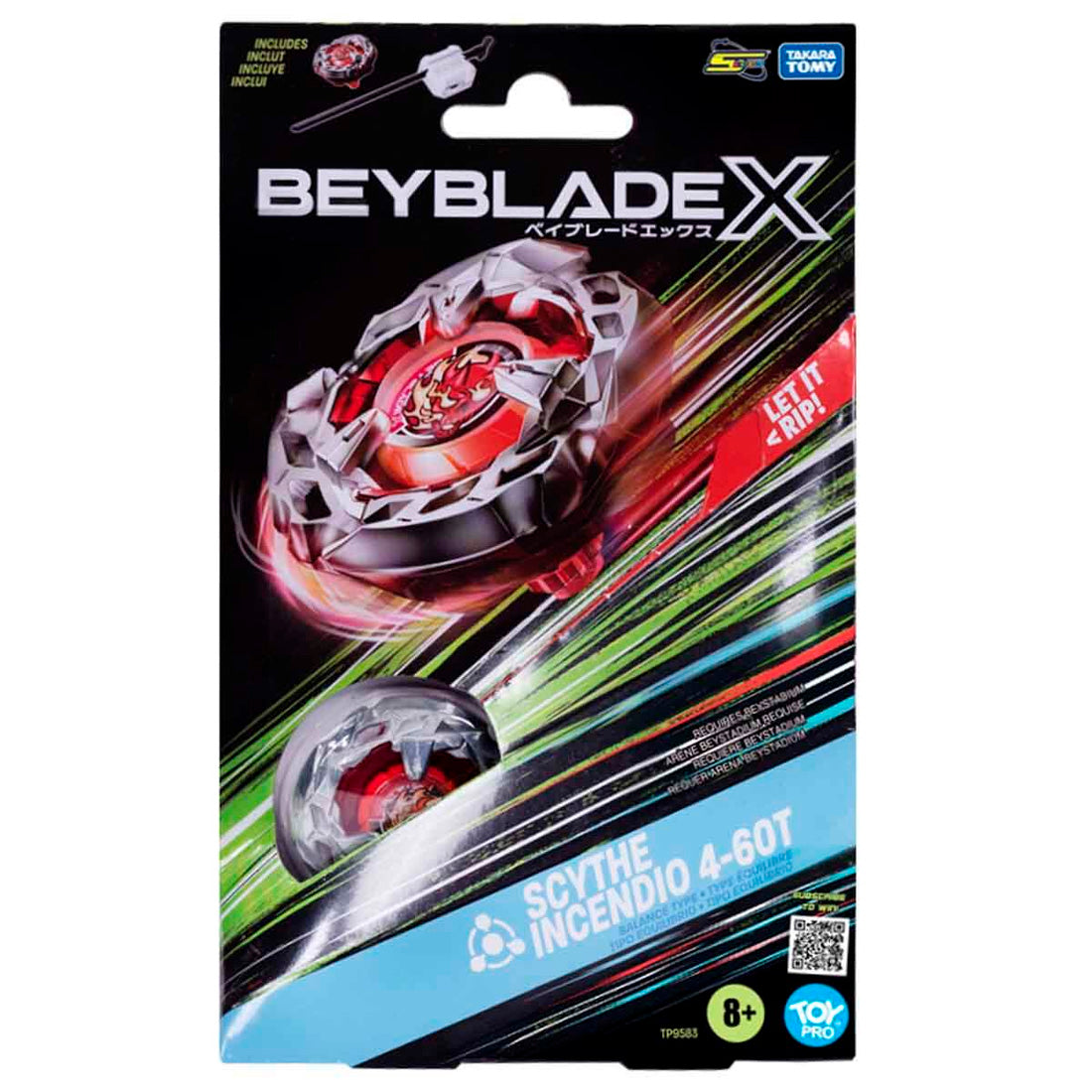 Giochi Beyblade 1Li Set Scythe Incendio 4-60T-Tp9583 Gio-Bey05000
