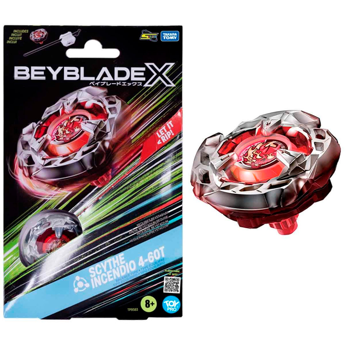 Giochi Beyblade 1Li Set Scythe Incendio 4-60T-Tp9583 Gio-Bey05000