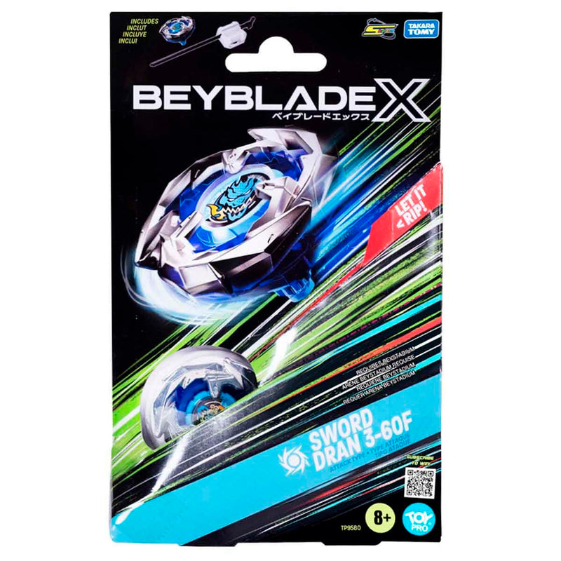 Giochi Beyblade 1Li Set Sword Dran 3 60F Tp9580 Gio-Bey07000