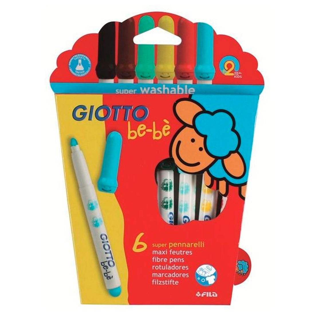 Giotto Be-Be Süper Fibre 6'lı Boya Kalemi 466600