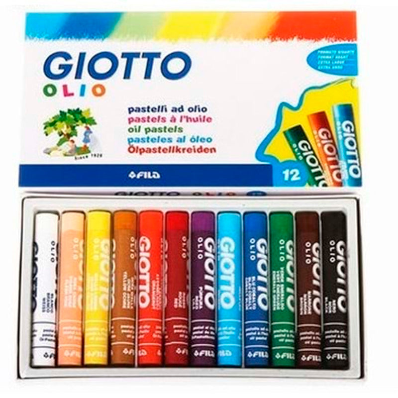 Giotto Olio 12'li Yağlı Pastel Silindir Boya 293000