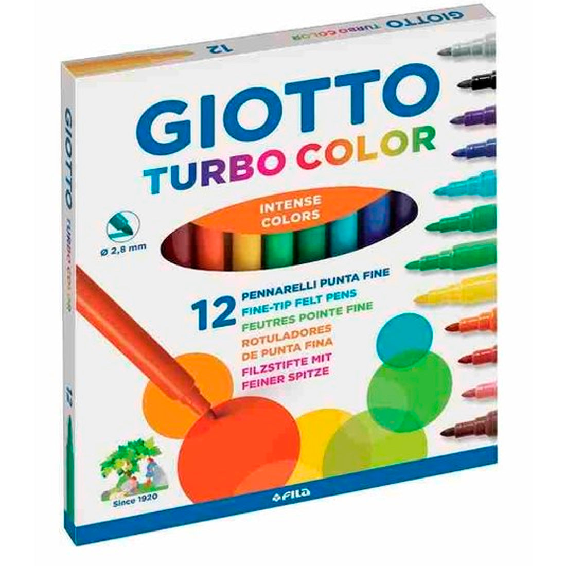 Gıotto Turbo Color 12'li Keçeli Kalem 416000