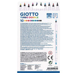 Giotto Turbo Dobble 10'lu Çift Uçlu Keçeli Kalem