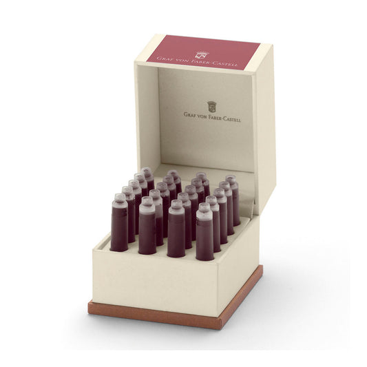 Graf Von Faber Castell 20'li Nar Kırmızı Kartuş - Yedek Mürekkep ve Akıcı Yazım İçin