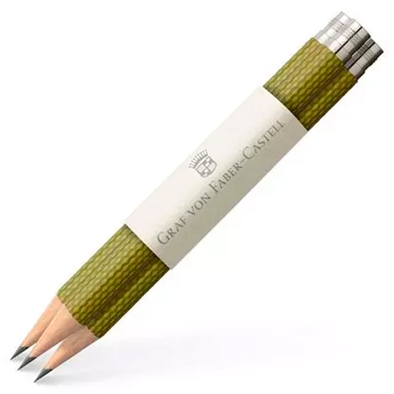 Graf Von Faber Castell 3'lü Zeytin Yeşili Kalem Yedeği - Yumuşak Yazım ve Ofis İçin