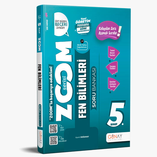 Günay Yayınları 5. Sınıf Zoom Serisi Fen Bilimleri Soru Bankası