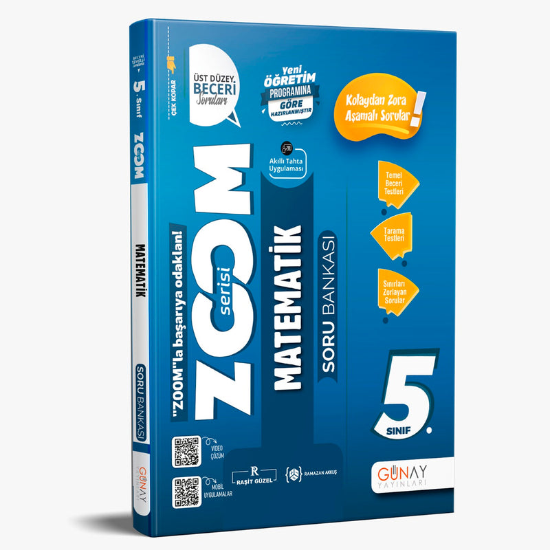 Günay Yayınları 5. Sınıf Zoom Serisi Matematik Soru Bankası