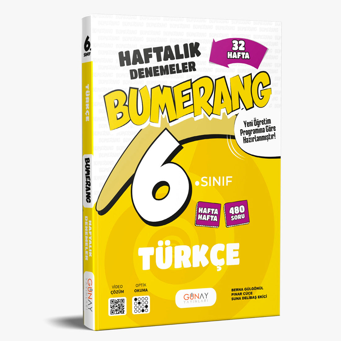 Günay Yayınları 6. Sınıf Türkçe Bumerang 32 Haftalık Denemeleri