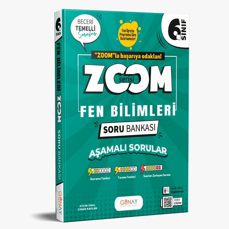 Günay Yayınları 6. Sınıf Zoom Fen Bilimleri Soru Bankası