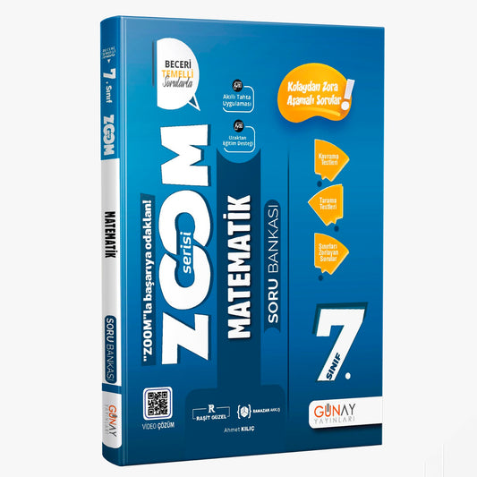 Günay Yayınları 7. Sınıf Zoom Serisi Matematik Soru Bankası 2022-2023