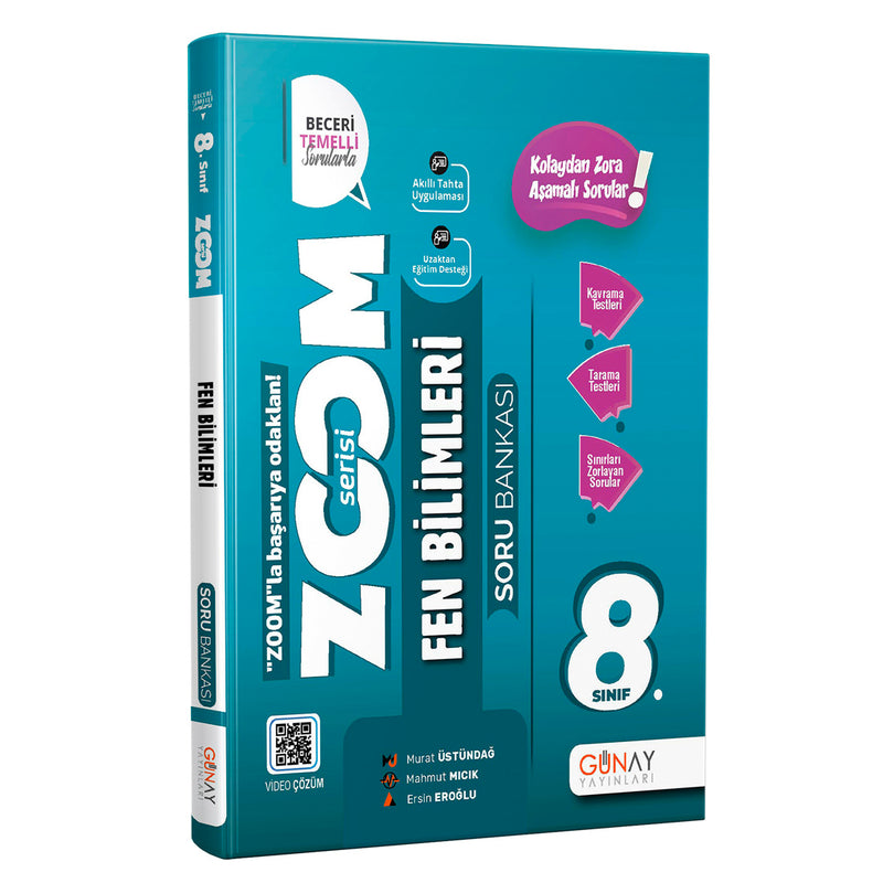 Günay Yayınları 8. Sınıf Fen Bilimleri Zoom Serisi Soru Bankası 2020-2021