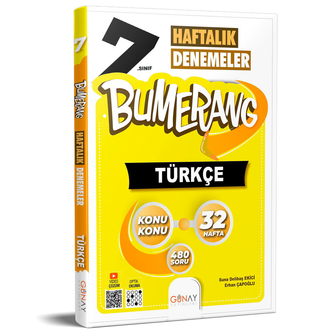Günay Yayınları Bumerang 7. Sınıf Türkçe Haftalık Denemeler