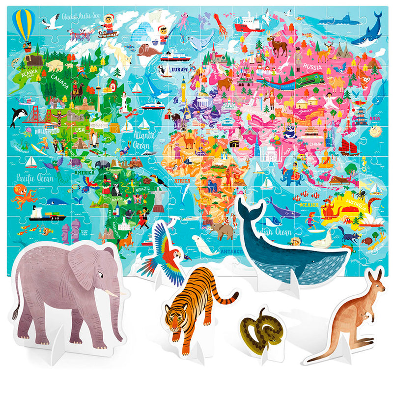 Headu Dünya Turu Dev Çocuk Yapbozu