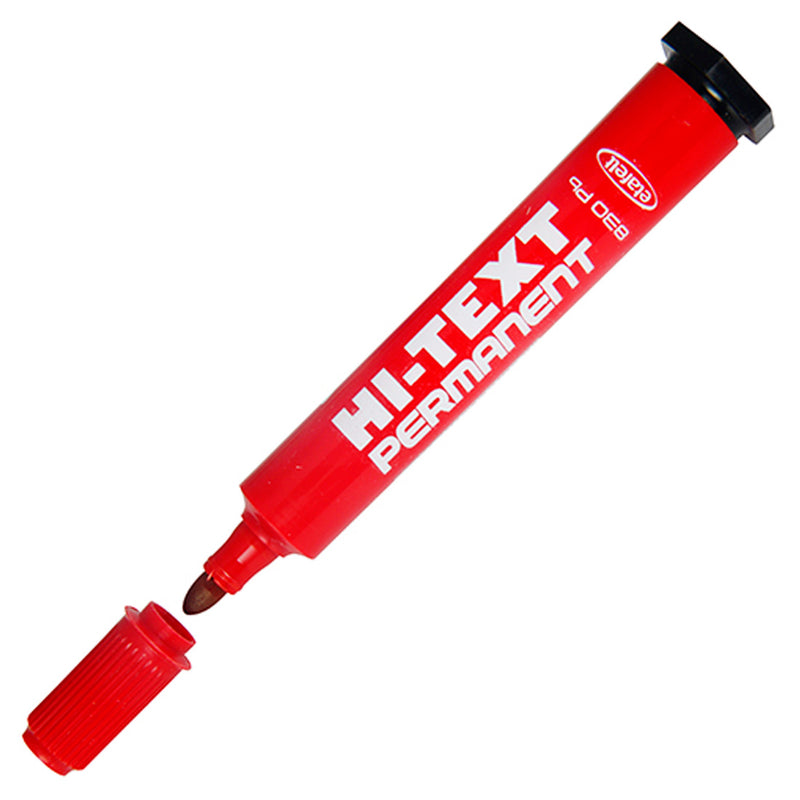 Hi-Tex Yuvarlak Uç Kırmızı Marker Kalem - Sanatsal Çizim ve Boyama Kalemi
