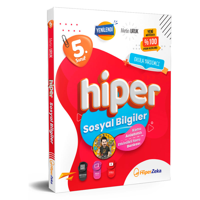 Hiper Zeka Yayınları 5. Sınıf Hiper Sosyal Bilgiler Konu Anlatımlı Soru Bankası