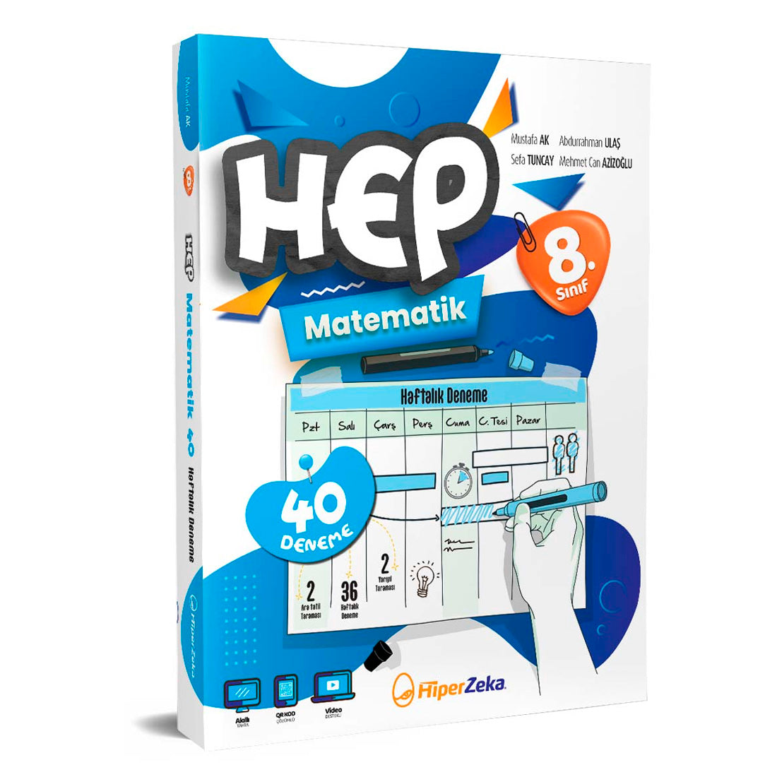 Hiper Zeka Yayınları 8. Sınıf HEP Matematik 40'Lı Deneme