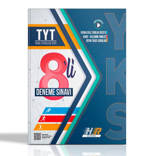 Hız ve Renk Yayınları TYT Video Çözümlü 8 Deneme