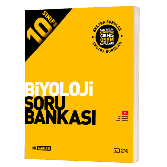 Hız Yayınları  10. Sınıf Biyoloji Soru Bankası